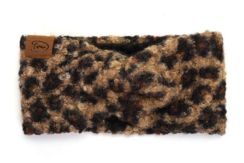 Panter winterhaarband ‘posada’ camel voor de perfecte look! - haarband