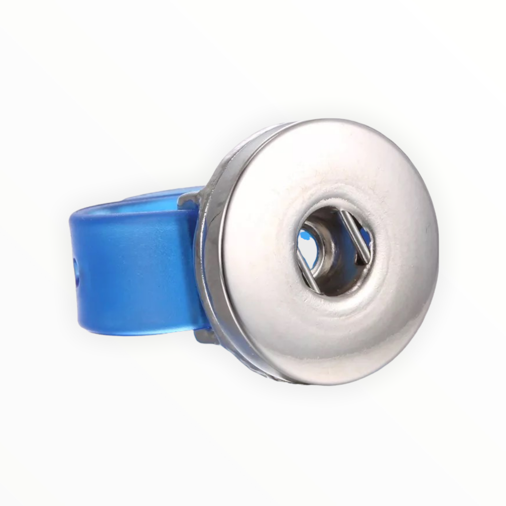 Ring voor click buttons - verstelbaar - blauw