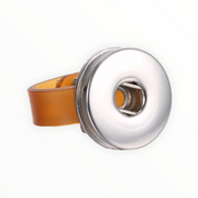 Ring voor click buttons - verstelbaar - bruin