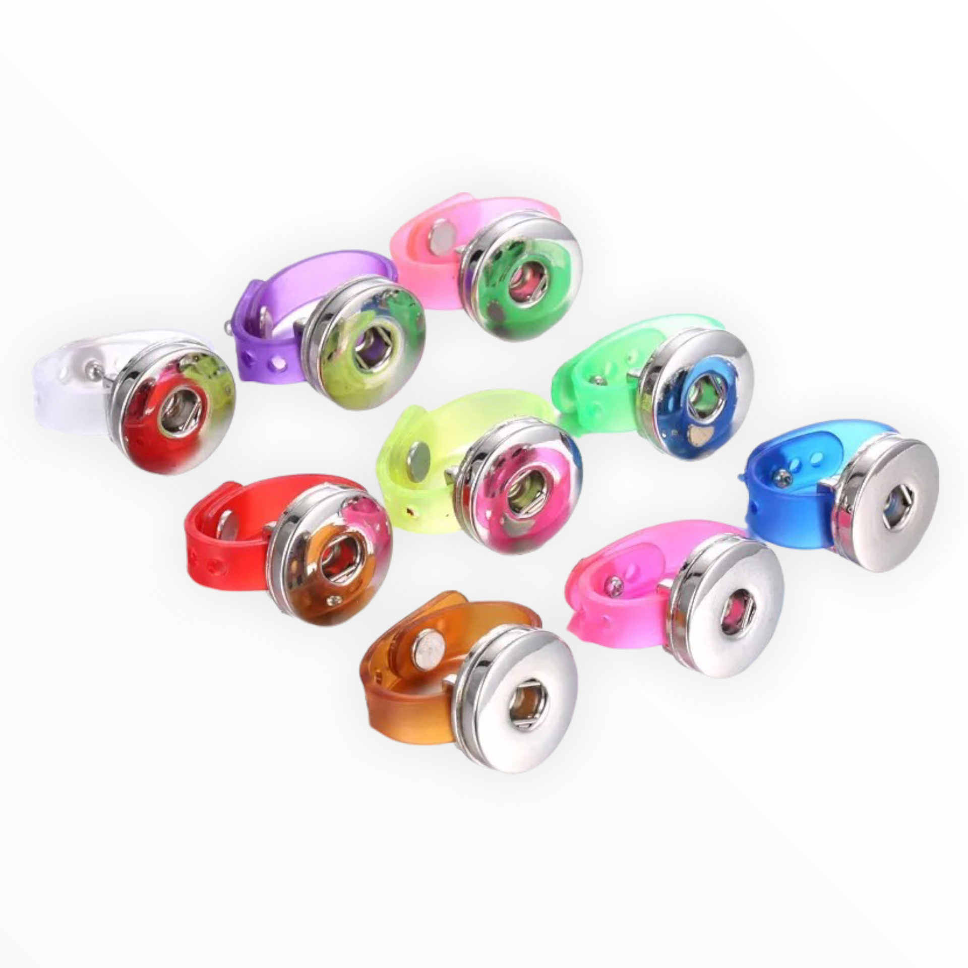 Ring voor click buttons - verstelbaar - groen