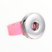 Ring voor click buttons - verstelbaar - roze
