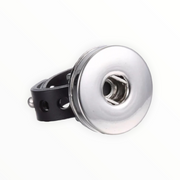 Ring voor click buttons - verstelbaar - zwart