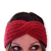 Rood haarband / oorwarmer