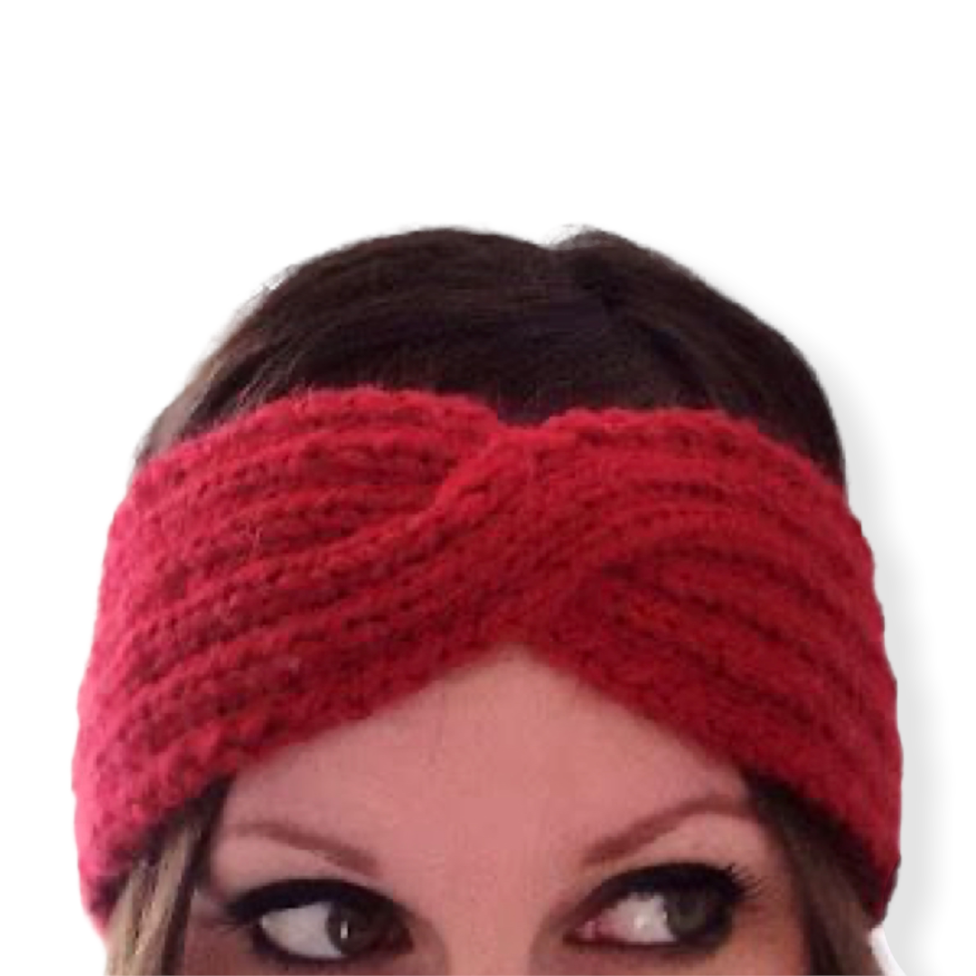 Rood haarband / oorwarmer