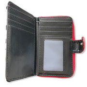 Rood zwart/wit klein tasje / portemonnee je - tas