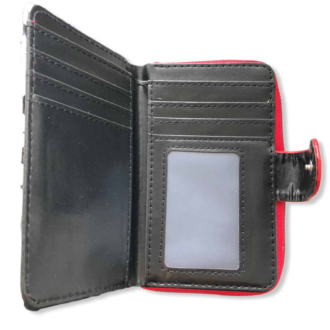 Rood zwart/wit klein tasje / portemonnee je - tas