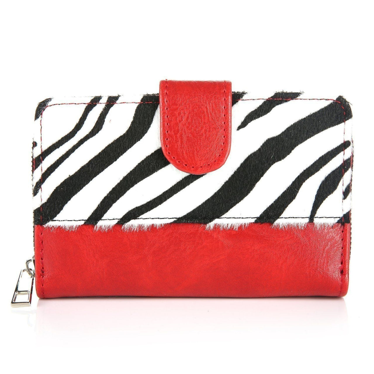 Rood zwart/wit klein tasje / portemonnee je - tas