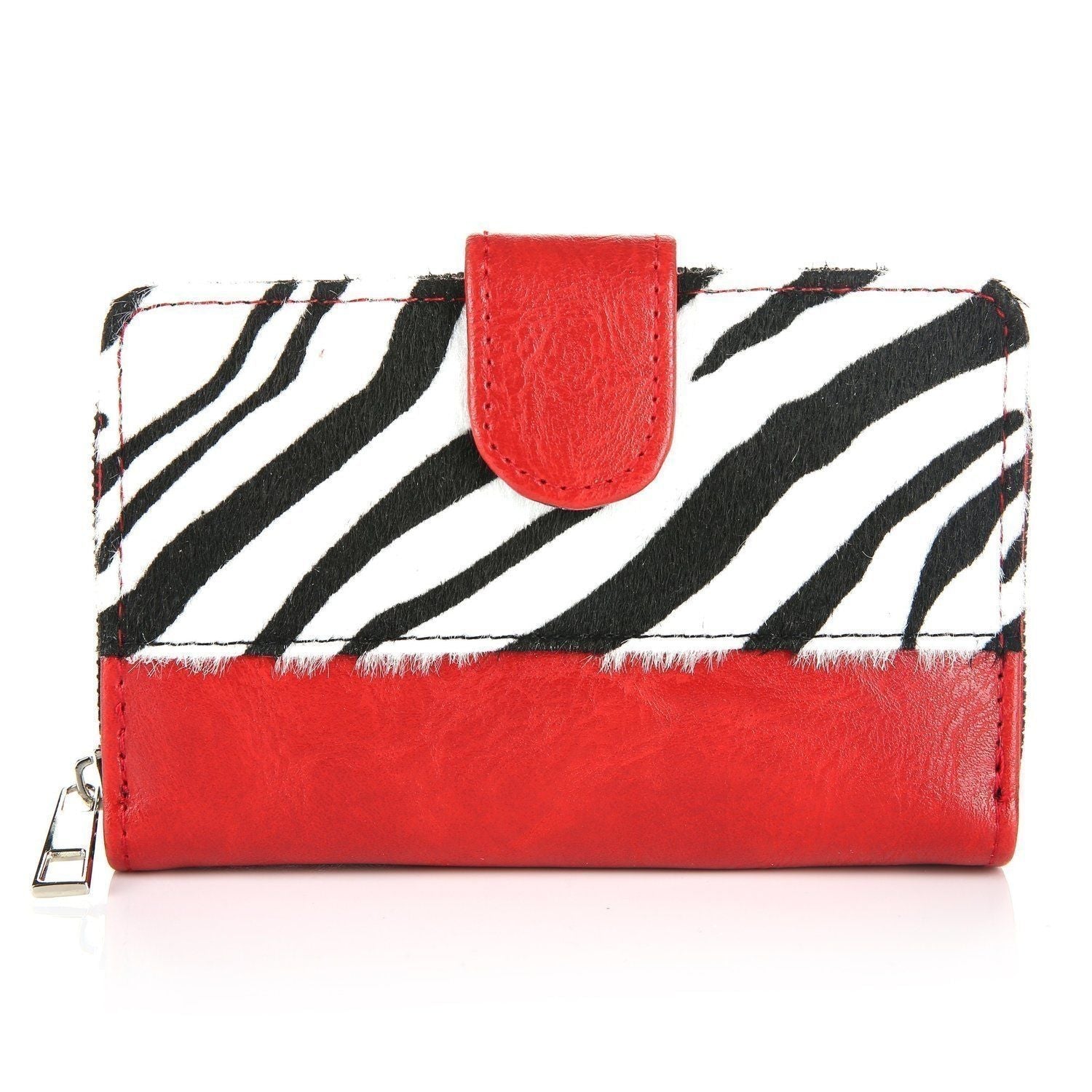 Rood zwart/wit klein tasje / portemonnee je - tas