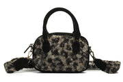 Schoudertas winnipeg zwart panterprint – trendy en functioneel - tas