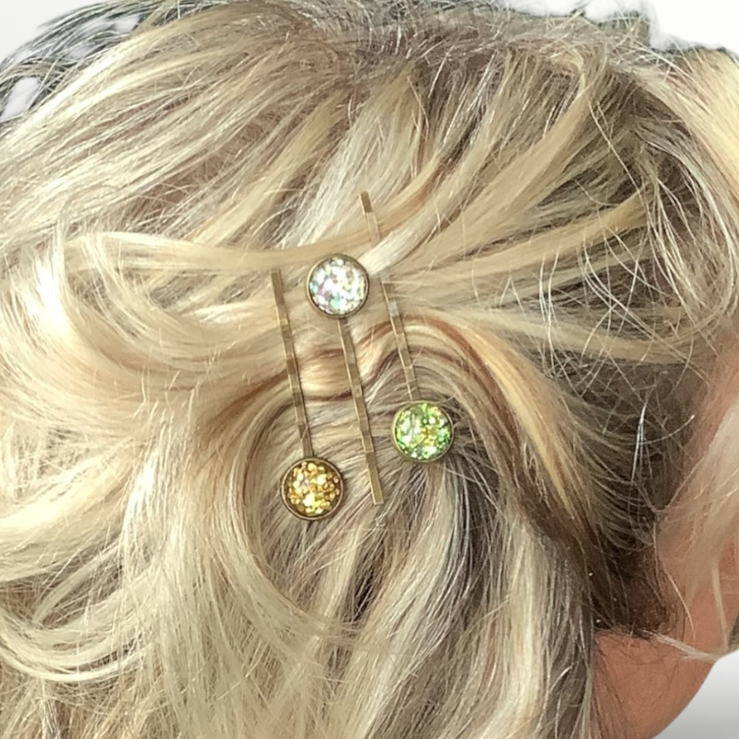 Schuifspeldjes color hairclip 3 stuks