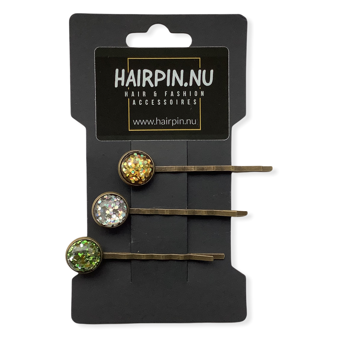 Schuifspeldjes color hairclip 3 stuks