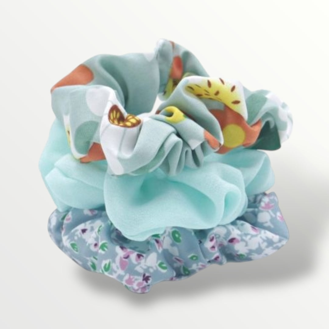 Scrunchie combi set 3 stuks - haaraccessoire