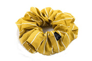 Scrunchie geel / wit