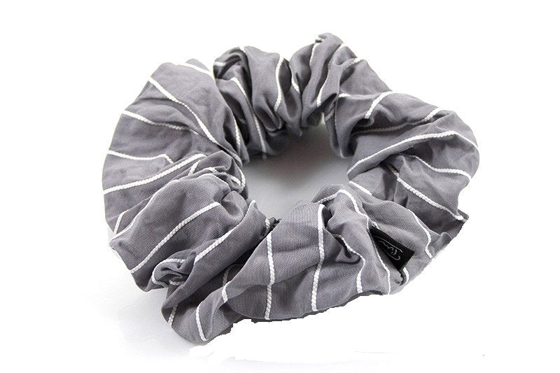 Scrunchie grijs / wit
