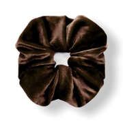 Scrunchie haarelastiek velvet brown