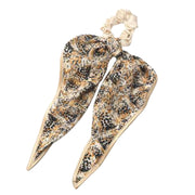 Scrunchie met een mooi sjaaltje camel maine - scrunchie