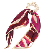 Scrunchie met een mooi sjaaltje lila maine - scrunchie