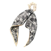 Scrunchie met een mooi sjaaltje zwart maine - scrunchie