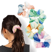 Scrunchie pastel haarelastiek