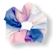 Scrunchie pastel haarelastiek - blauw