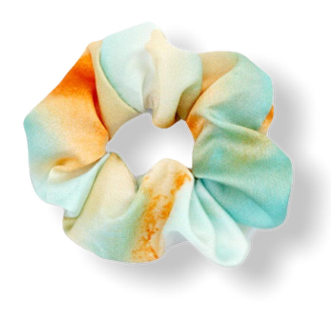 Scrunchie pastel haarelastiek - mint