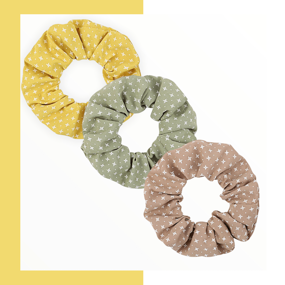 Scrunchie set summer combi 3 stuks - haaraccessoire