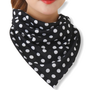 Sjaal geschikt als mondkapje met neusbrug model dots - mondkapje
