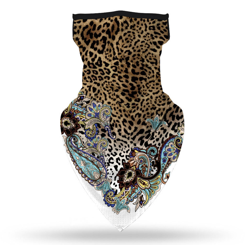 Sjaal geschikt als mondkapje met neusbrug model print - mondkapje