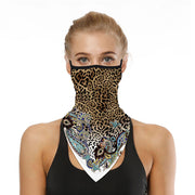 Sjaal geschikt als mondkapje met neusbrug model print - mondkapje