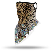 Sjaal geschikt als mondkapje met neusbrug model print - mondkapje