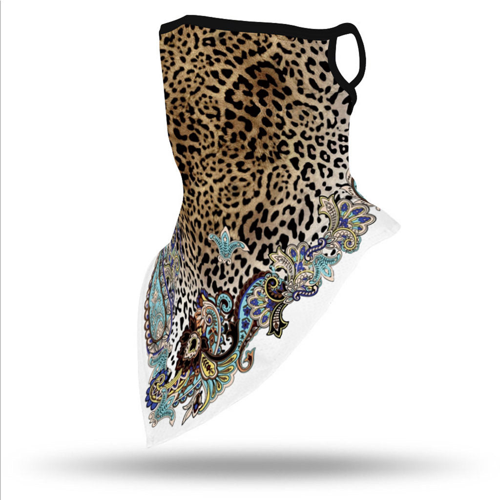 Sjaal geschikt als mondkapje met neusbrug model print - mondkapje