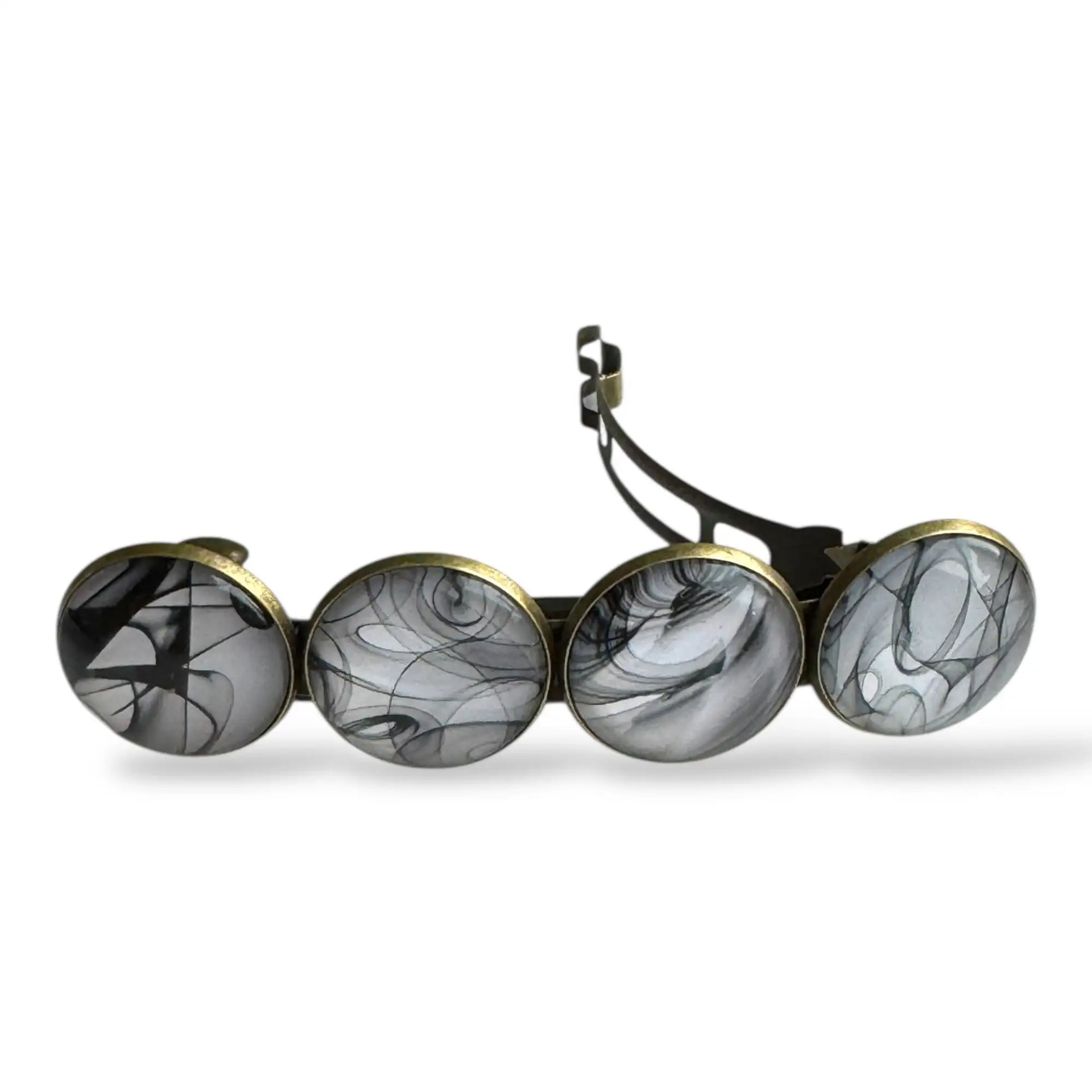 Haarspeld color hairclip xl – zwart | wit | grijs - haarklemmen en -clips