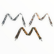 Tasriem zwart verstelbare schouderband print - schouderband