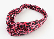 Tijgerprint rood haarband / bandana met elastiek - haarband