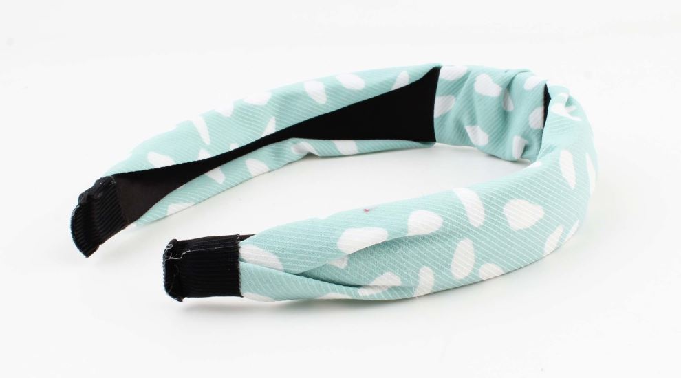 Turquoise/wit diadeem - diadeem