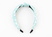 Turquoise/wit diadeem - diadeem