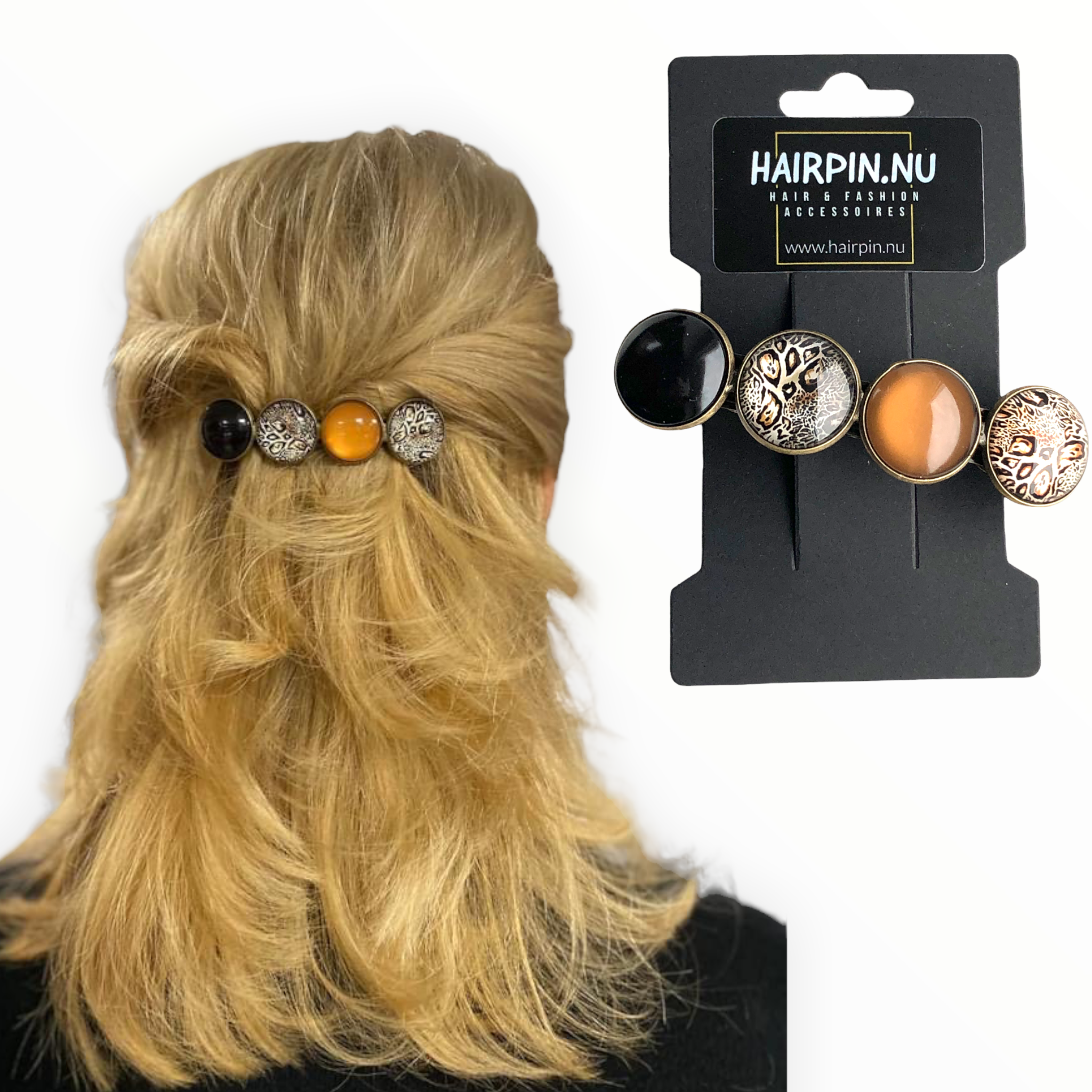 Voordeelset color hairclips set 2 haarspelden xl - haarspelden