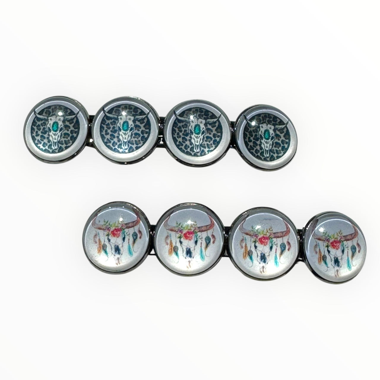 Voordeelset color hairclips set 2 stuks ibizastyle boho xl - haarspelden