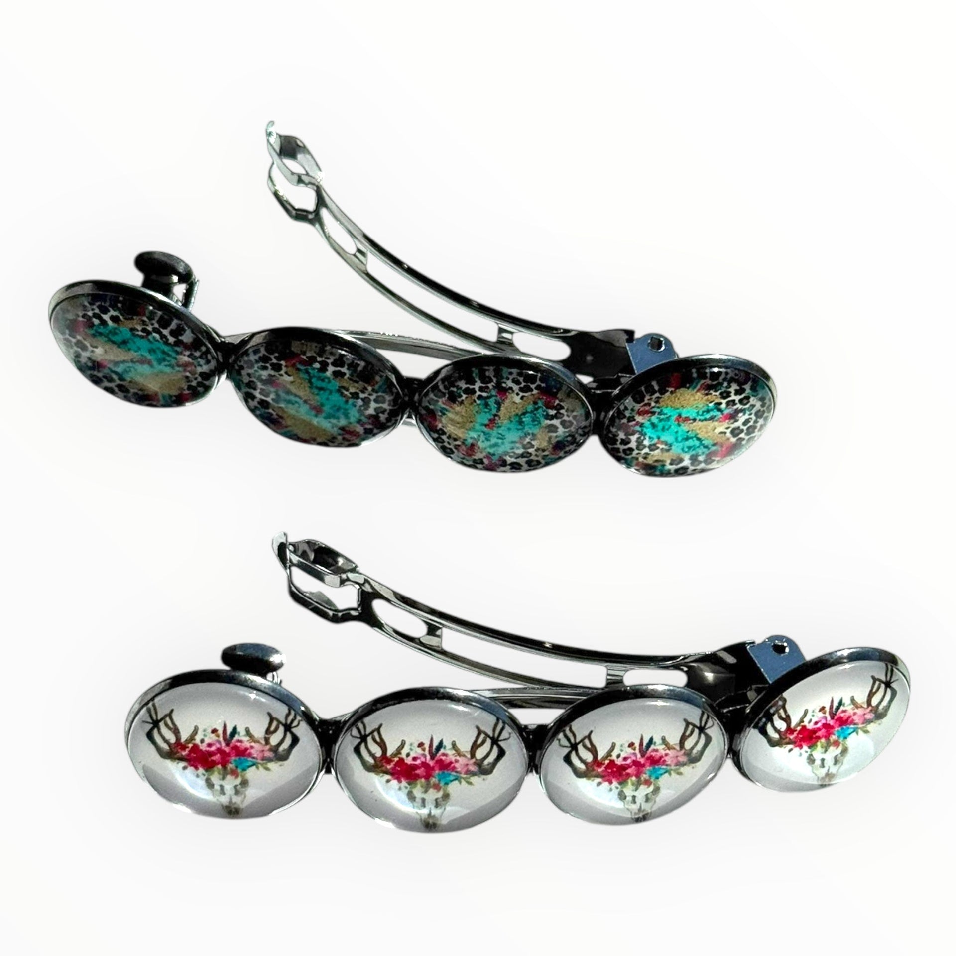 Voordeelset color hairclips set 2 stuks ibizastyle boho xl - haarspelden