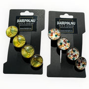 Voordeelset color hairclips set 2 stuks ibizastyle bruingoud xl - haarspelden