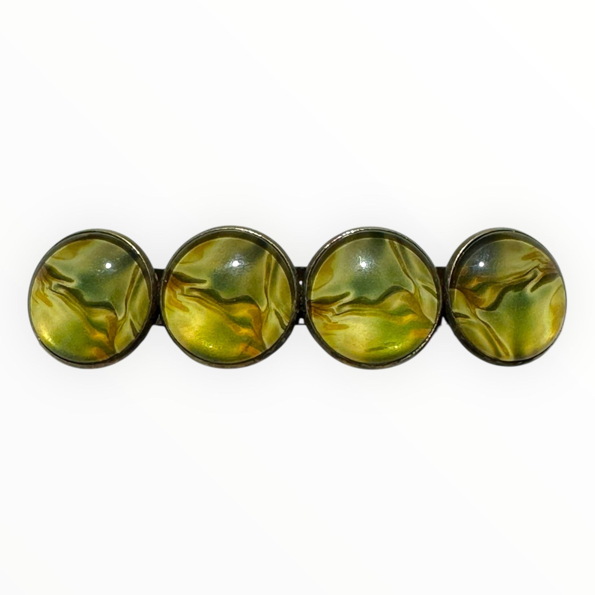 Voordeelset color hairclips set 2 stuks ibizastyle bruingoud xl - haarspelden