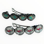 Voordeelset color hairclips set 2 stuks ibizastyle xl - haarspelden