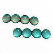 Voordeelset color hairclips set 2 stuks ibizastyle zeeblauw xl - haarspelden