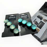 Voordeelset color hairclips set 2 stuks ibizastyle zeeblauw xl - haarspelden