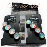 Voordeelset color hairclips set 2 stuks ibizastyle zeester xl - haarspelden