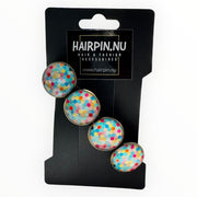 Voordeelset color hairclips set 2 stuks ibizastyle zeester xl - haarspelden