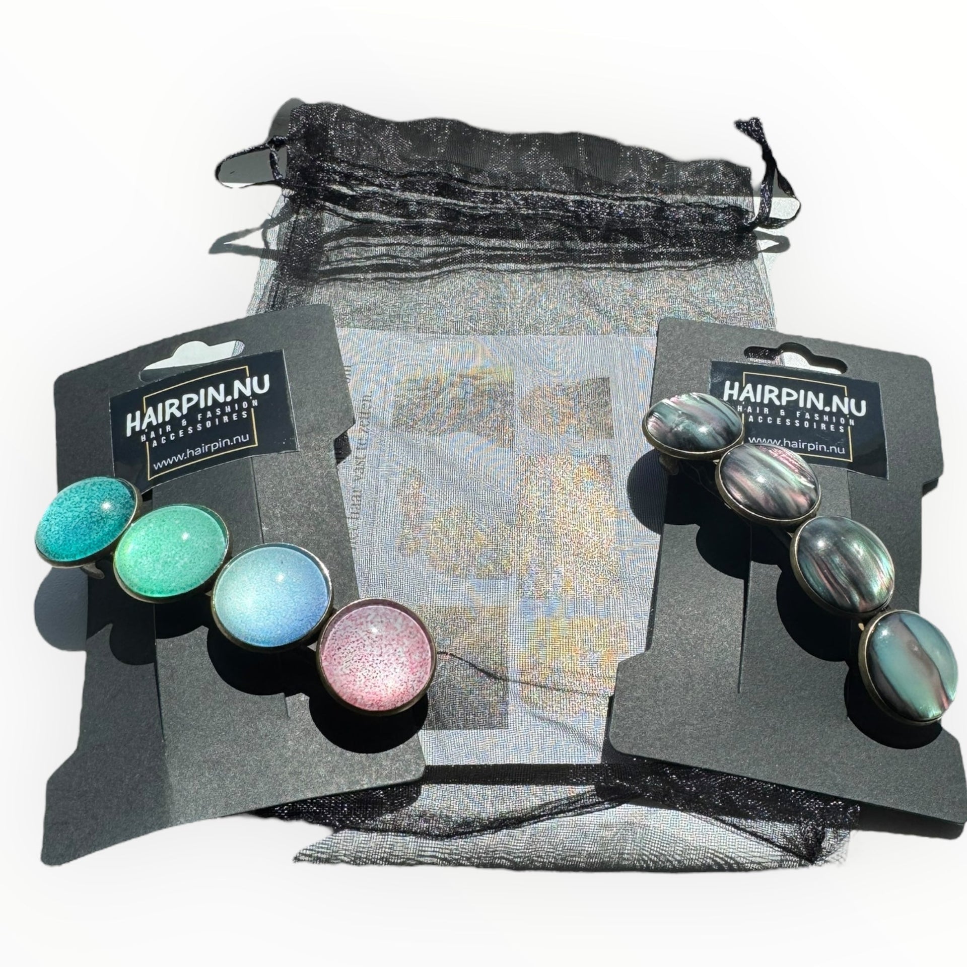 Voordeelset color hairclips set 2 stuks pastel xl - haarspelden