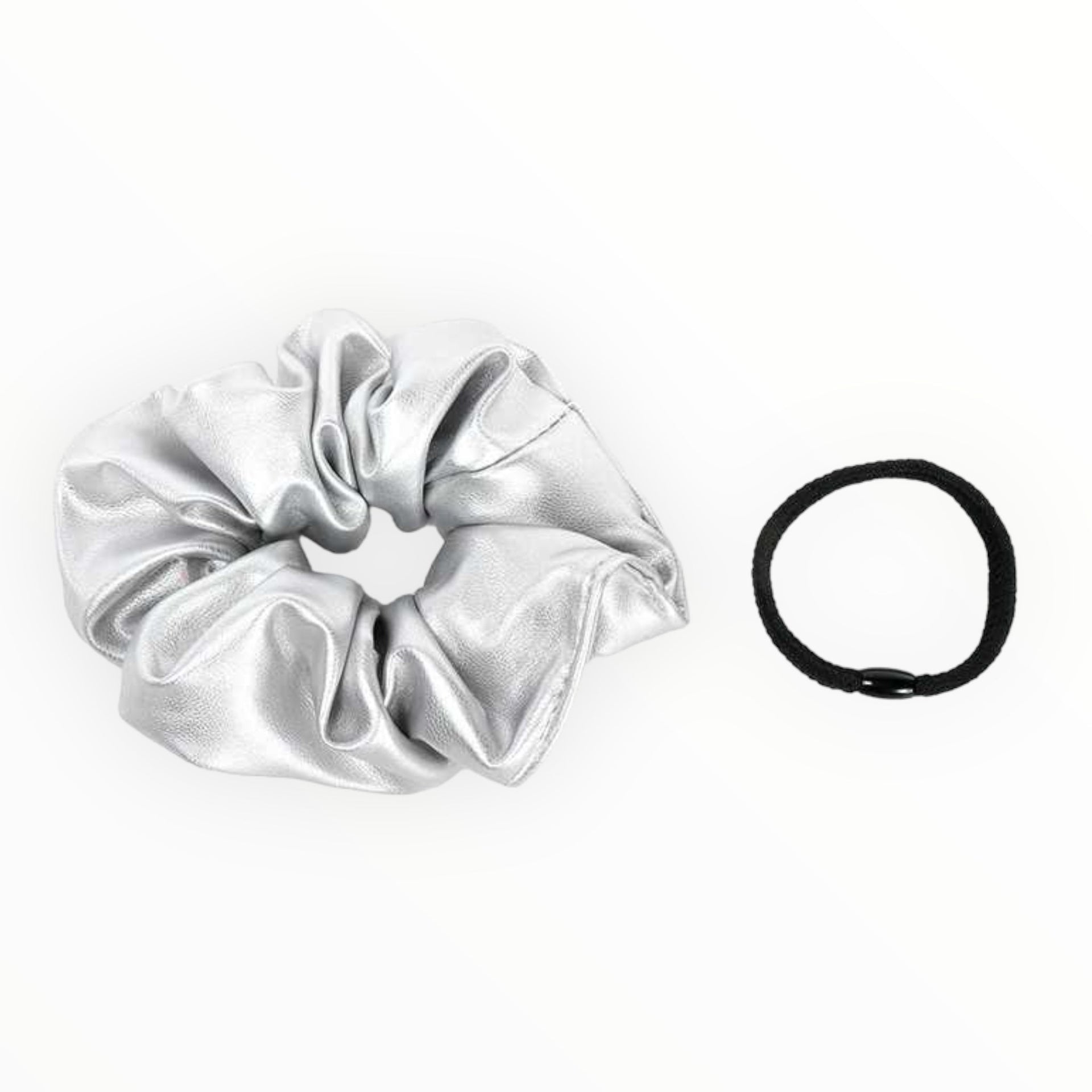 Zilver miki scrunchie haarelastiek - scrunchie