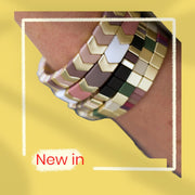 Zwart enamel damesarmband - armband