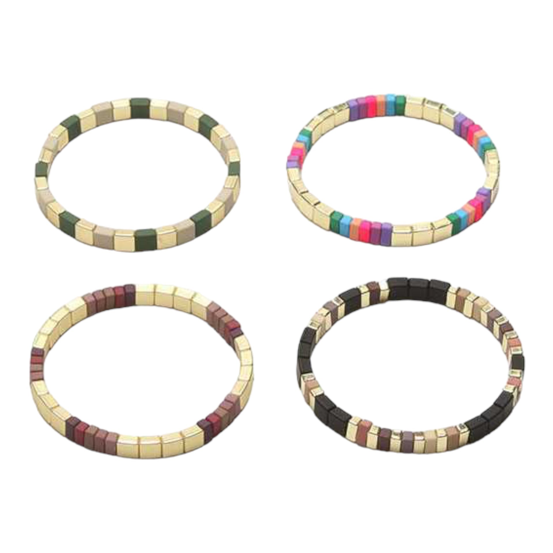 Zwart enamel damesarmband - armband